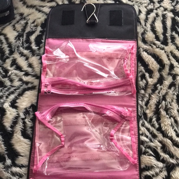 Mary Kay roll up hanging case Black & Pink vintage - Picture 2 of 6